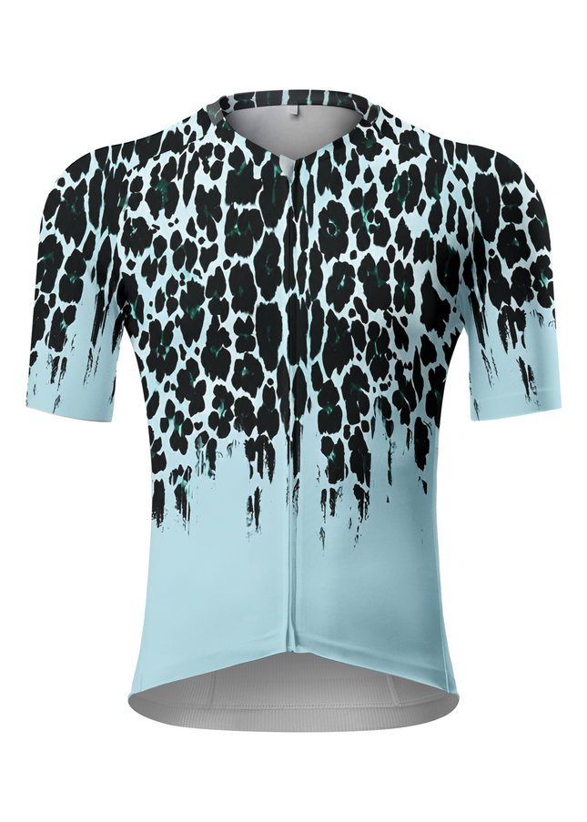 ROCKBROS Men's Wild Style Leopard Father's Day Cycling Jersey