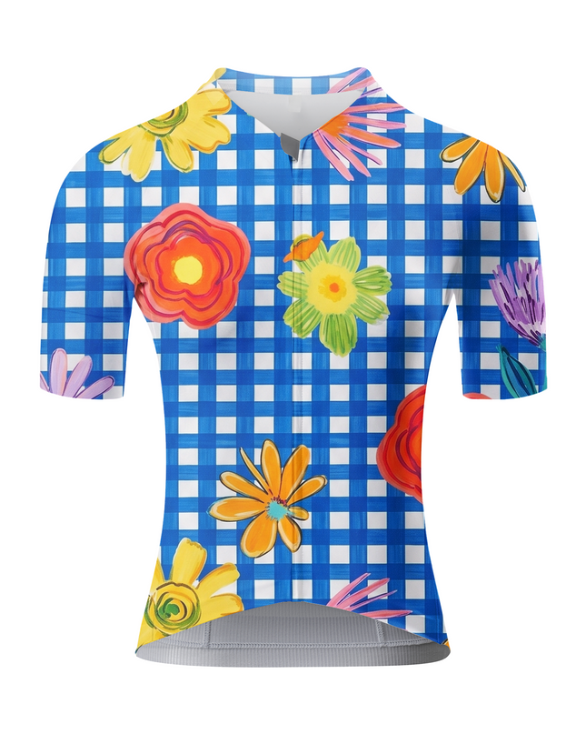 ROCKBROS Women's Gingham Floral Cycling Set