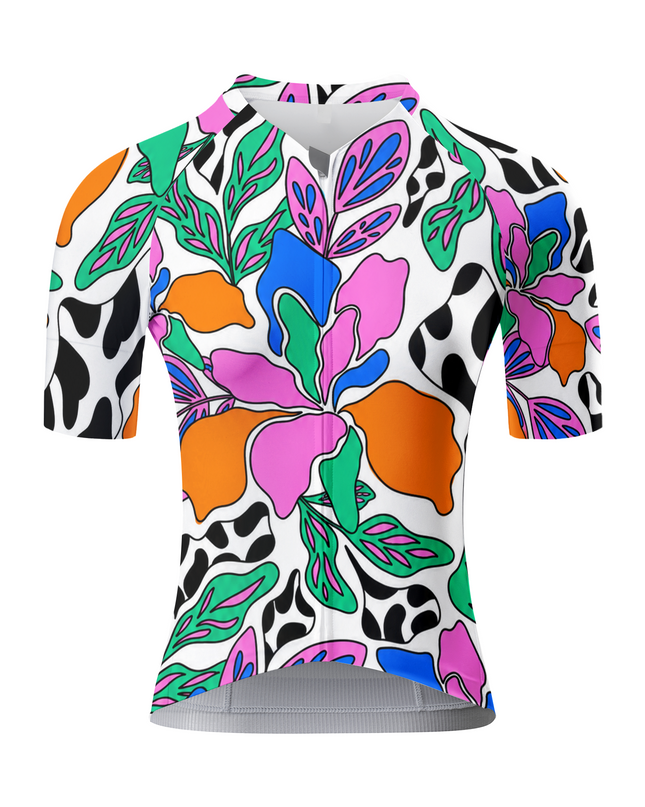 ROCKBROS Women's Vibrant Floral Cycling Jersey