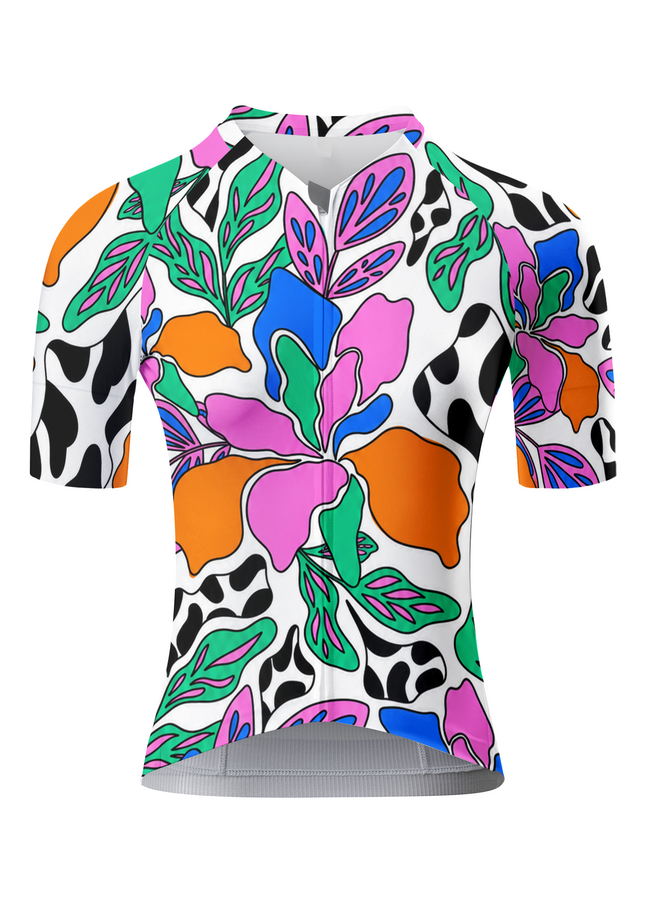 ROCKBROS Women's Vibrant Floral Cycling Jersey