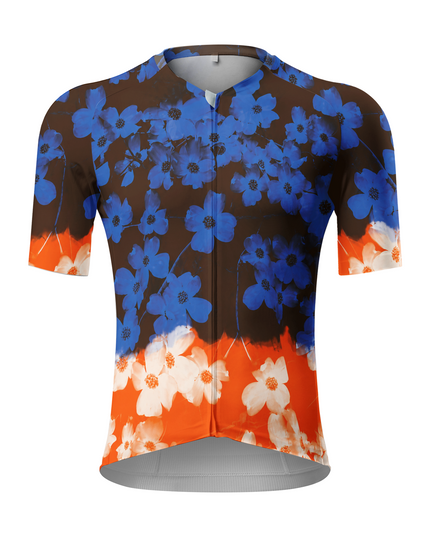 ROCKBROS Men's Gradient Floral Father's Day Cycling Jersey