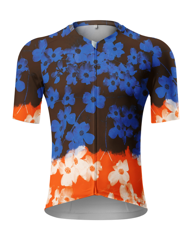 ROCKBROS Men's Gradient Floral Father's Day Cycling Jersey