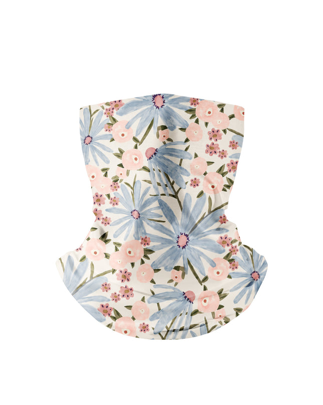 ROCKBROS Soft Pastel Floral Cycling Neck Gaiter