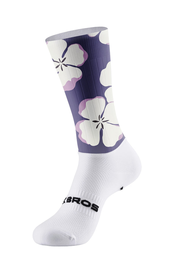 ROCKBROS Purple Floral Breathable Socks