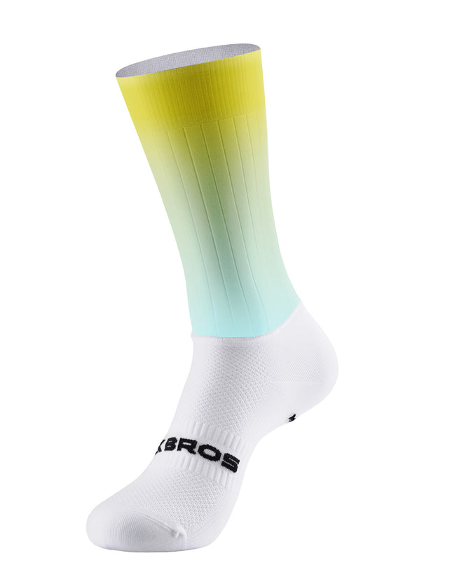 ROCKBROS  Artistic Vibrant Sun-Kissed Gradient Performance Cycling Socks