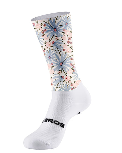 ROCKBROS Soft Pastel Floral Cycling Socks