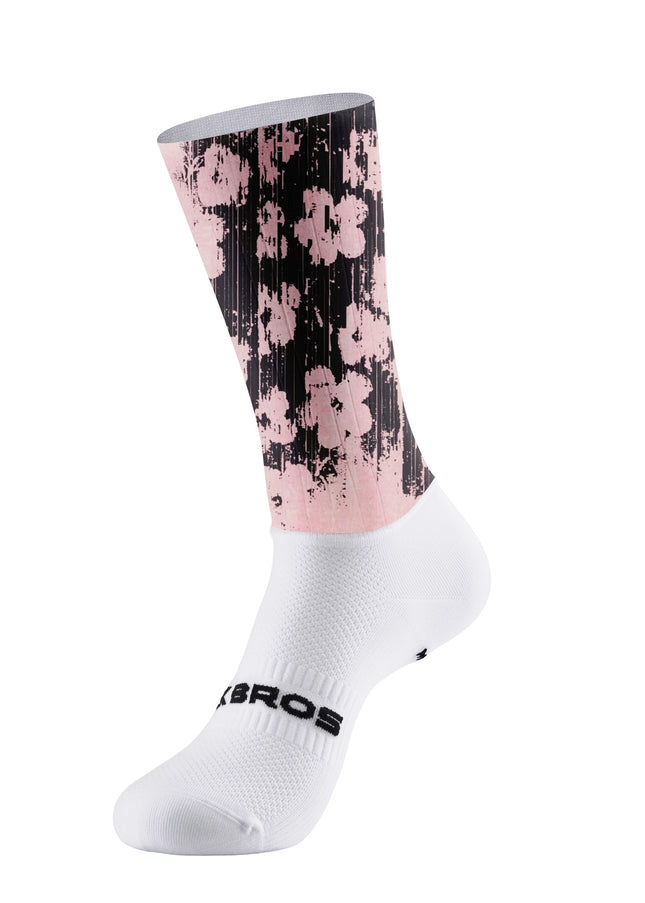 ROCKBROS Women's Pink Distressed Floral Cycling  Set