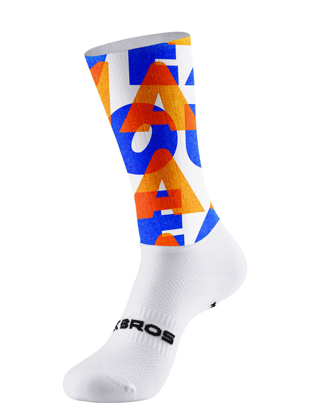 ROCKBROS Dadaist Collage Newspaper Print Cycling Socks