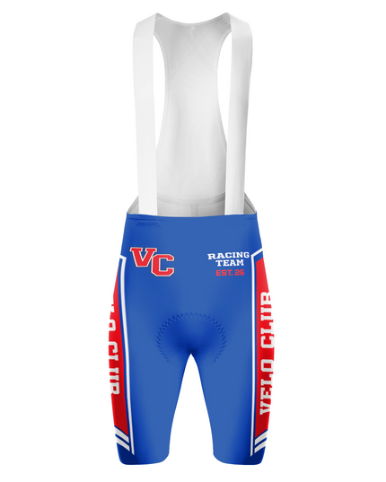 ROCKBROS Men's Velo Club Racing Team VC Graphic White Strap Cycling Bib Shorts