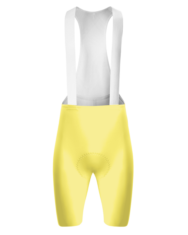 ROCKBROS Women's Pastel Yellow Cycling Bib Shorts