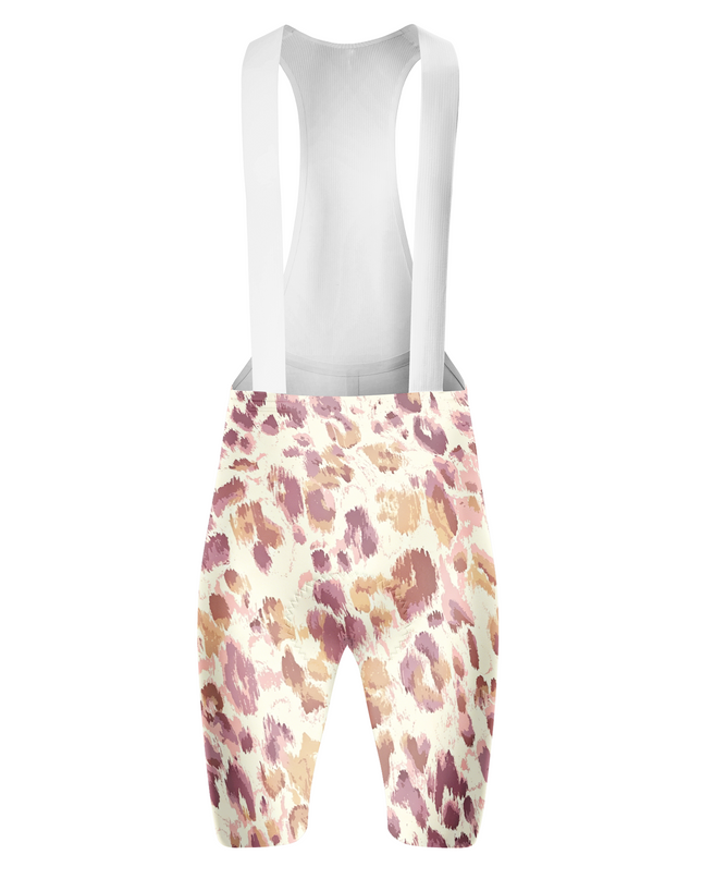 ROCKBROS Women's Soft Watercolor Leopard Print Short Sleeve Cycling Set