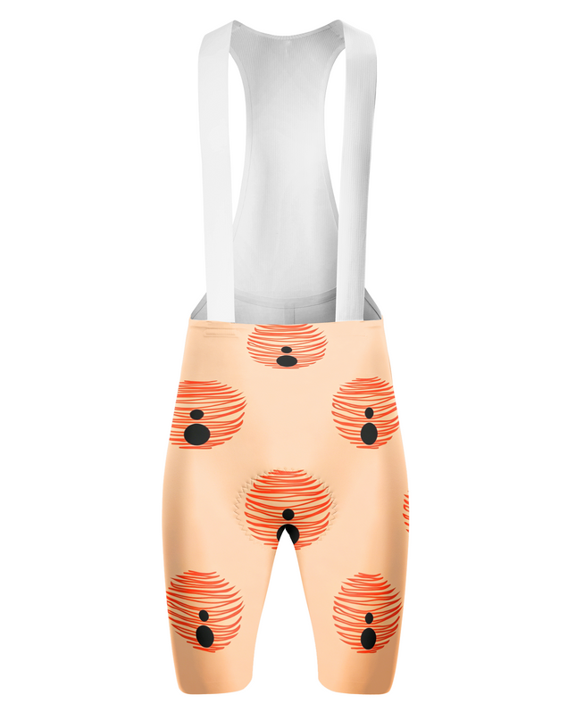 ROCKBROS Women's Retro Abstract Red Swirl Dot Print Short Sleeve Cycling Set