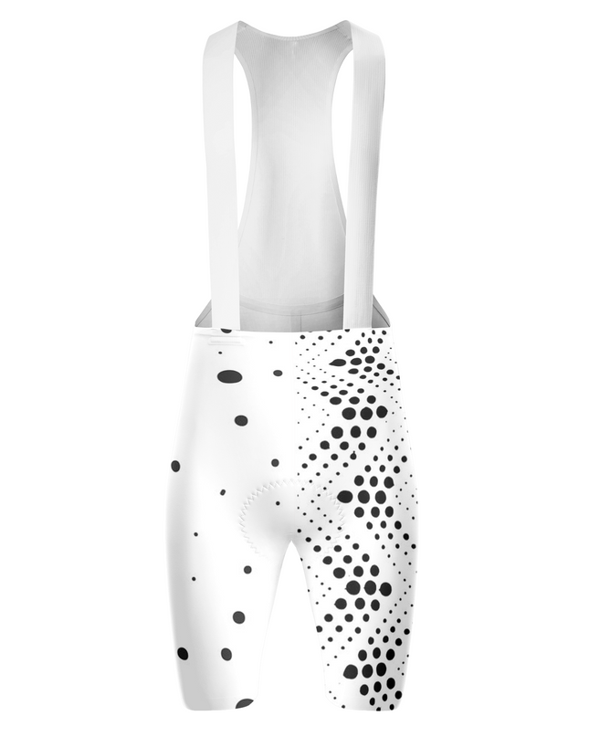 ROCKBROS Women's Modern Asymmetrical Black & White Polka Dot Cycling Set