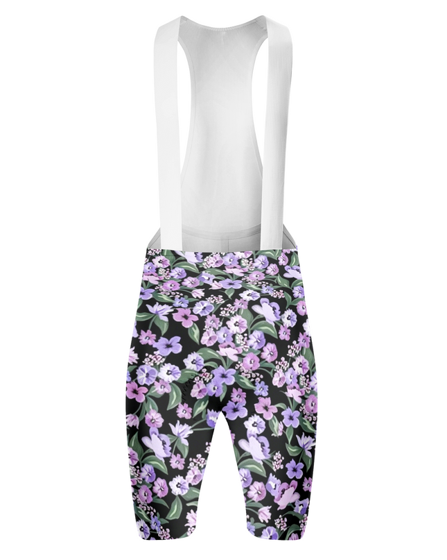 ROCKBROS Women's Dark Ditsy Floral Cycling Bib Shorts