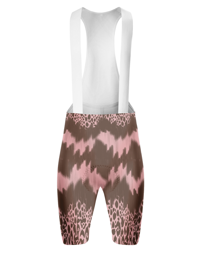 ROCKBROS Women's Wild Cheetah Print Pink & Brown Cycling Set