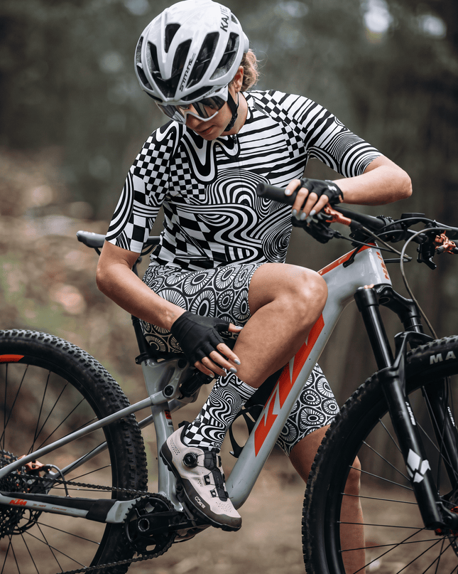 ROCKBROS Women's Optical Maze Short-Sleeve Cycling Jersey