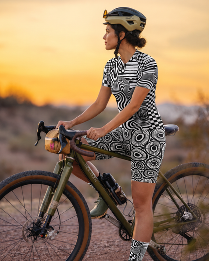 ROCKBROS Women's Optical Maze Short-Sleeve Cycling Jersey