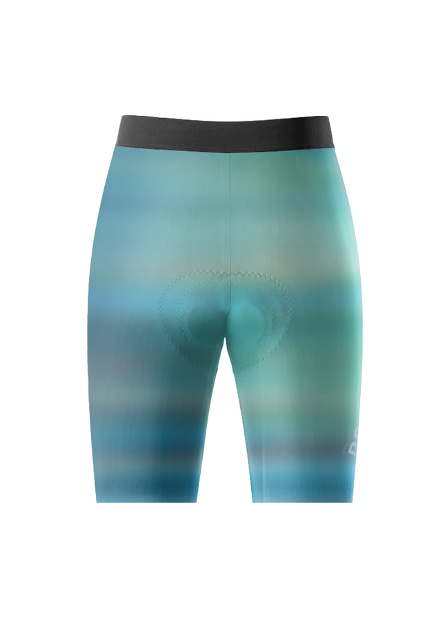 Women's Aqua Velocity Linear Motion Cycling Shorts Tailored with Stretch Fit for All-Day Comfort – Back View
