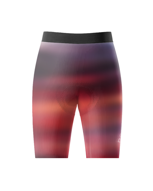 Women's Crimson Velocity Linear Motion Cycling Shorts Tailored with Stretch Fit for All-Day Comfort – Back View