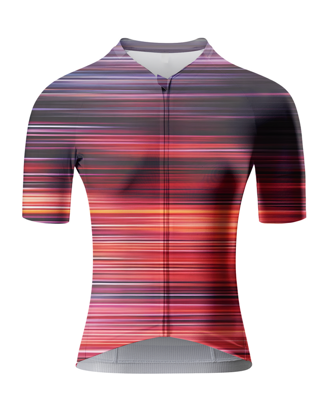Women's Crimson Velocity Linear Motion Pro Aero Jersey Designed with Soft-Touch Fabric for All-Day Comfort – Front View
