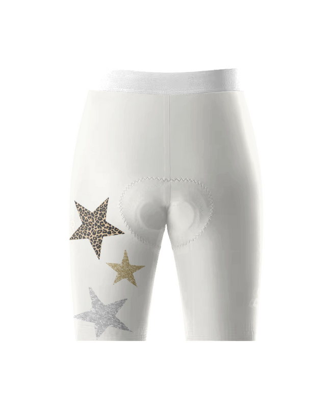 Women's Gilded Nebula All-Weather Multi-Element Cycling Shorts Tailored with Stretch Fit for All-Day Comfort – Back View