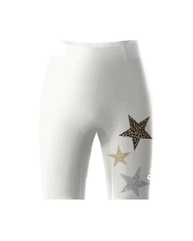 Women's Gilded Nebula All-Weather Multi-Element Cycling Shorts Designed with Soft-Touch Fabric for All-Day Comfort – Front View