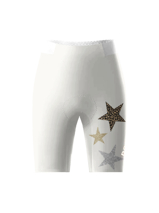 Women's Gilded Nebula All-Weather Multi-Element Cycling Shorts Designed with Soft-Touch Fabric for All-Day Comfort – Front View