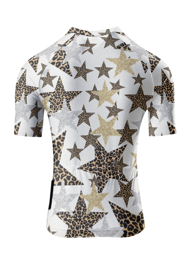 Women's Gilded Nebula All-Weather Multi-Element Pro Aero Jersey Tailored with Stretch Fit for Race-Inspired Silhouette – Back View
