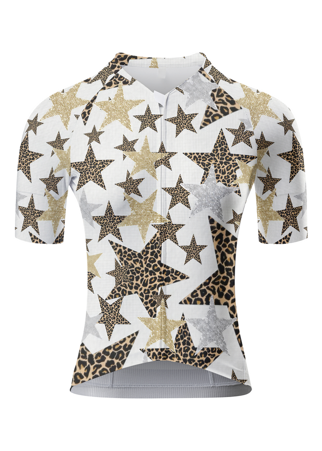 Women's Gilded Nebula All-Weather Multi-Element Pro Aero Jersey Crafted from Moisture-Wicking Fabric to Stay Dry on the Ride – Front View