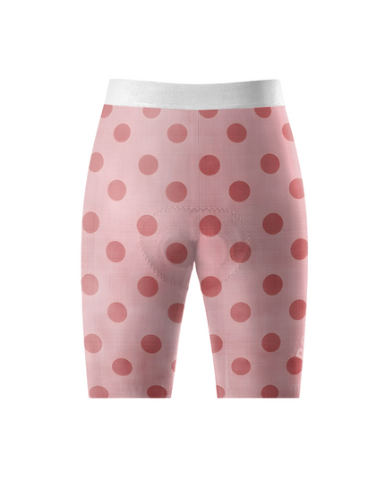 Women's Ladybug Meadow Spring Botanical Cycling Shorts Tailored with Stretch Fit for All-Day Comfort – Back View