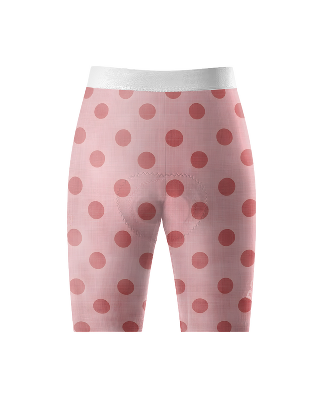 Women's Ladybug Meadow Spring Botanical Cycling Shorts Tailored with Stretch Fit for All-Day Comfort – Back View