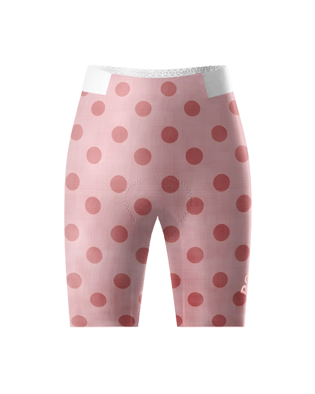Women's Ladybug Meadow Spring Botanical Cycling Shorts Crafted from Moisture-Wicking Fabric to Stay Dry on the Ride – Front View