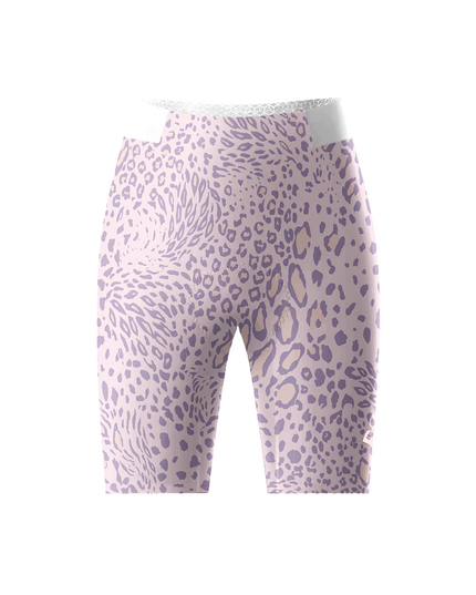 Women's Pastel Galaxy All-Weather Multi-Textured Cycling Shorts Designed with Soft-Touch Fabric for All-Day Comfort – Front View