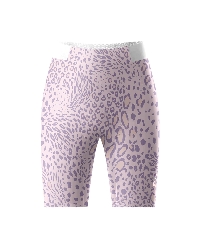Women's Pastel Galaxy All-Weather Multi-Textured Cycling Shorts Designed with Soft-Touch Fabric for All-Day Comfort – Front View