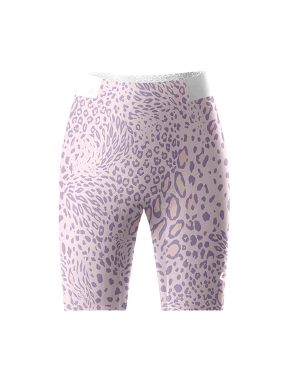 Women's Pastel Galaxy All-Weather Multi-Textured Cycling Shorts Designed with Soft-Touch Fabric for All-Day Comfort – Front View