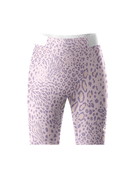 Women's Pastel Galaxy All-Weather Multi-Textured Cycling Shorts Designed with Soft-Touch Fabric for All-Day Comfort – Front View