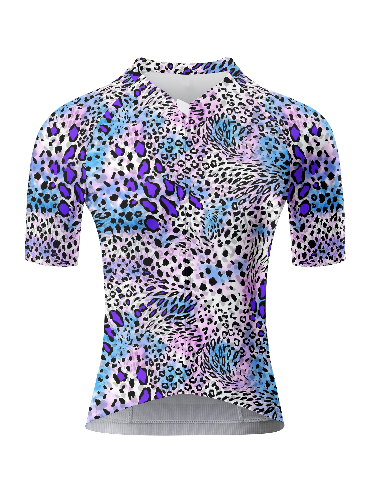Women's Pastel Galaxy All-Weather Multi-Textured Pro Aero Jersey Tailored with Stretch Fit for Race-Inspired Silhouette – Front View