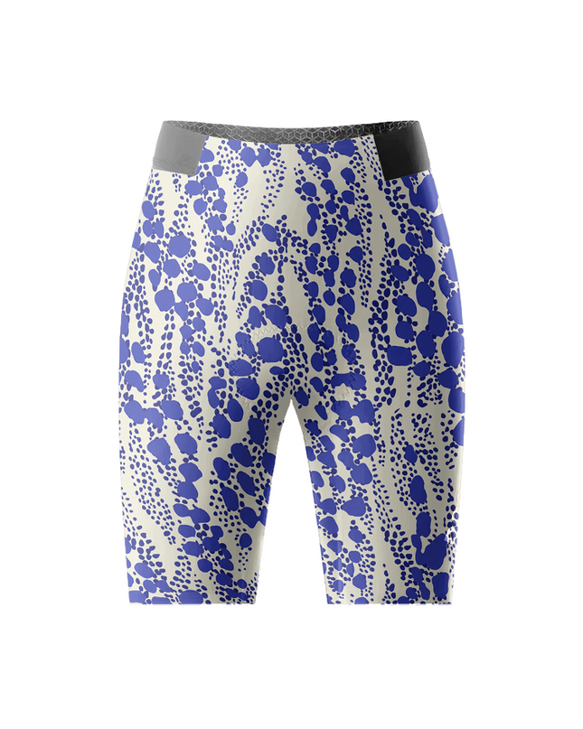 Women's Stipple Azure All-Weather Bio-Gradient Cycling Shorts Designed with Soft-Touch Fabric for All-Day Comfort – Front View