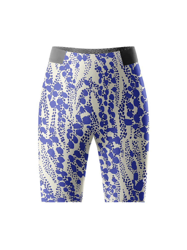 Women's Stipple Azure All-Weather Bio-Gradient Cycling Shorts Designed with Soft-Touch Fabric for All-Day Comfort – Front View