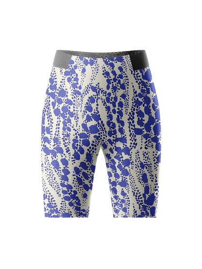 Women's Stipple Azure All-Weather Bio-Gradient Cycling Shorts Designed with Soft-Touch Fabric for All-Day Comfort – Front View