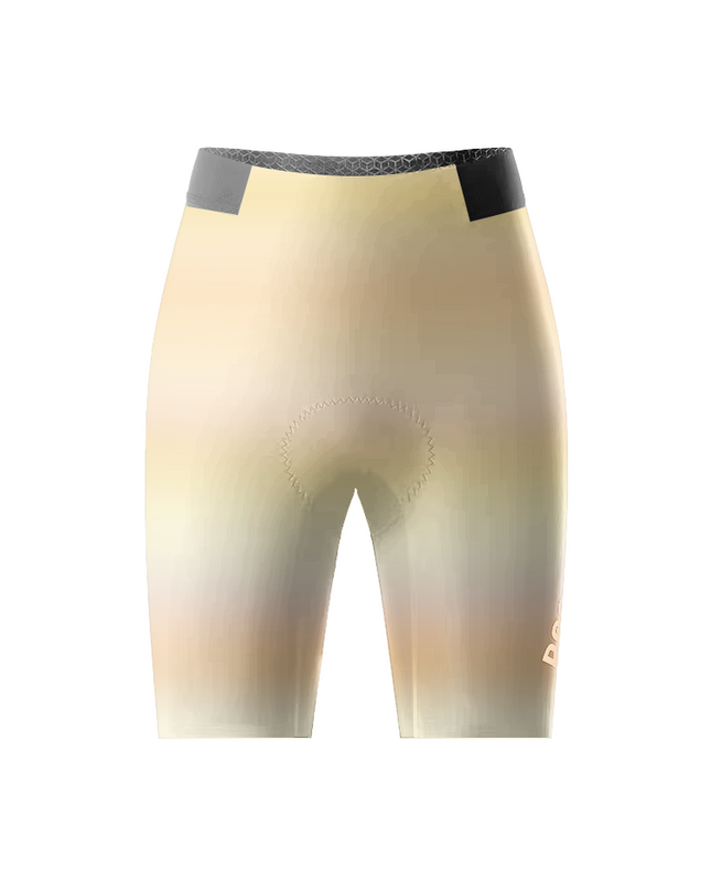 Women's Vintage Horizon 70s Stripe Art Cycling Shorts Designed with Soft-Touch Fabric for All-Day Comfort – Front View