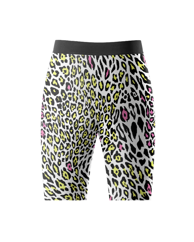Women's Vivid Wild All-Weather Patchwork Cycling Shorts Tailored with Stretch Fit for All-Day Comfort – Back View