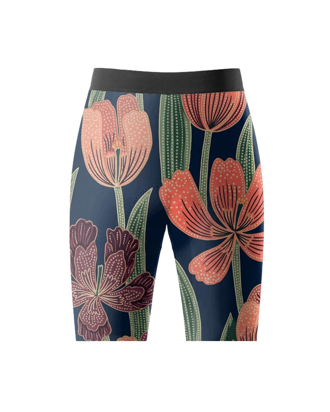 ROCKBROS Women's Artistic Floral Print Athletic Shorts