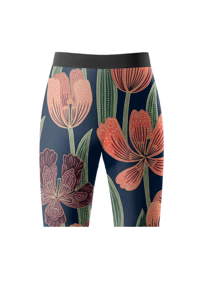 ROCKBROS Women's Artistic Floral Print Athletic Shorts