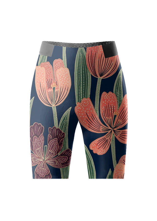ROCKBROS Women's Artistic Floral Print Athletic Shorts