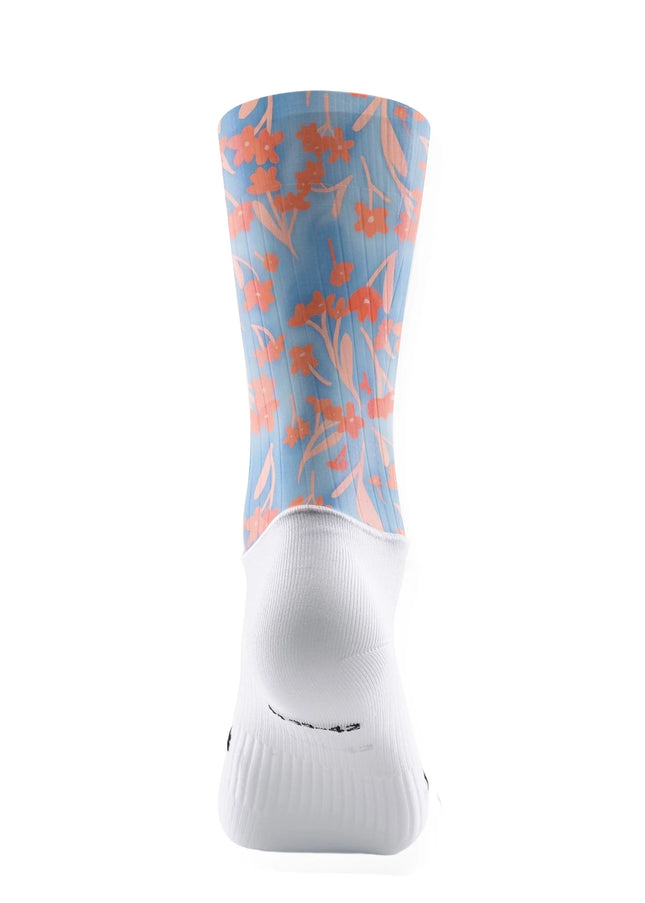 ROCKBROS Sky Blue Floral Print Socks