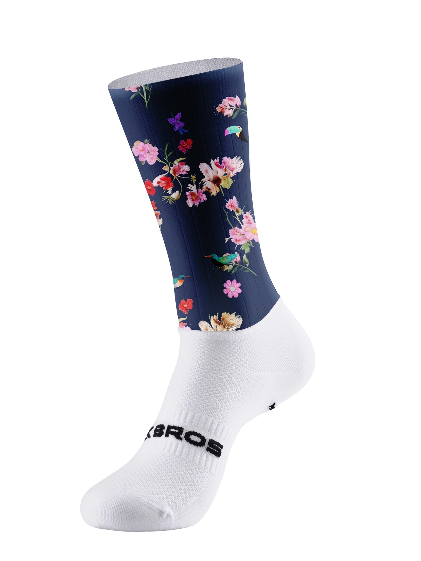 ROCKBROS Women's Tropical Floral & Bird Print Short Sleeve Cycling Jersey