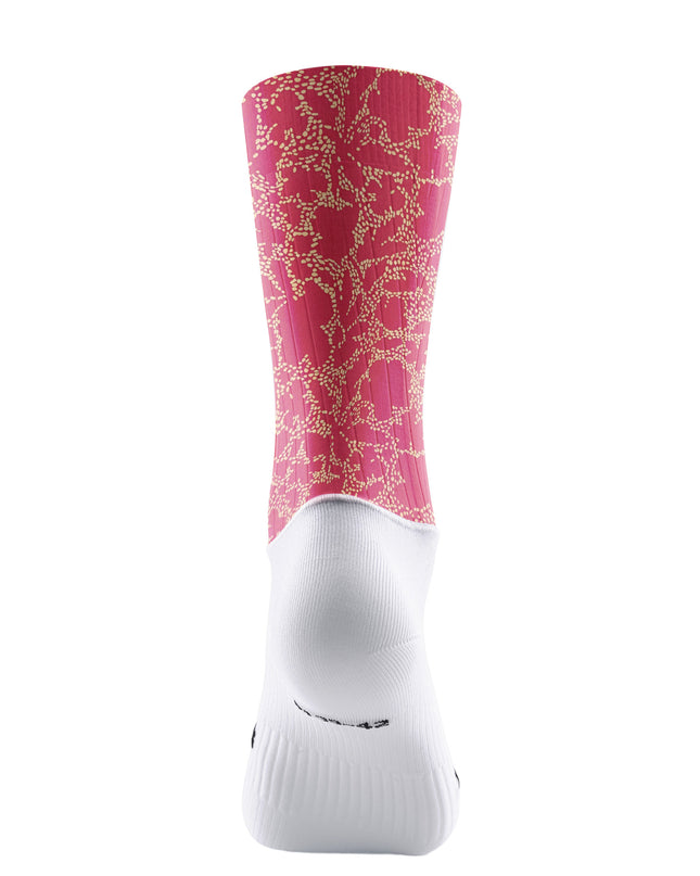 ROCKBROS Women's Burgundy Dot Floral Print Short Sleeve Cycling Set
