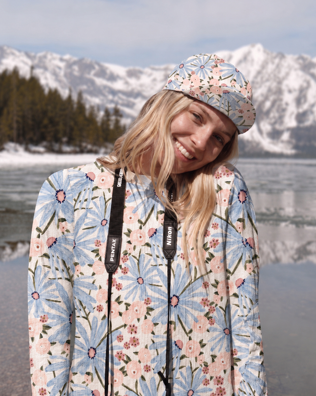 ROCKBROS Soft Pastel Floral Sweatshirt