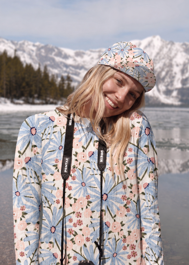 ROCKBROS Soft Pastel Floral Sweatshirt